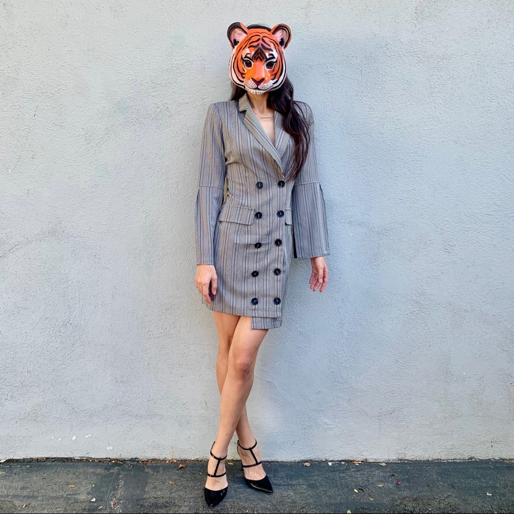“NUDE” suit dress!